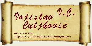 Vojislav Čuljković vizit kartica